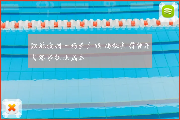 欧冠裁判一场多少钱 揭秘判罚费用与赛事执法成本